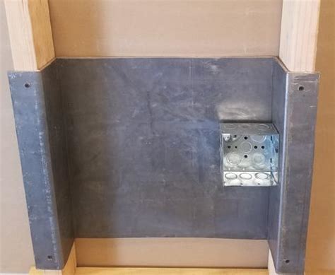 how to wrap electrical box with lead|led backing for electrical box.